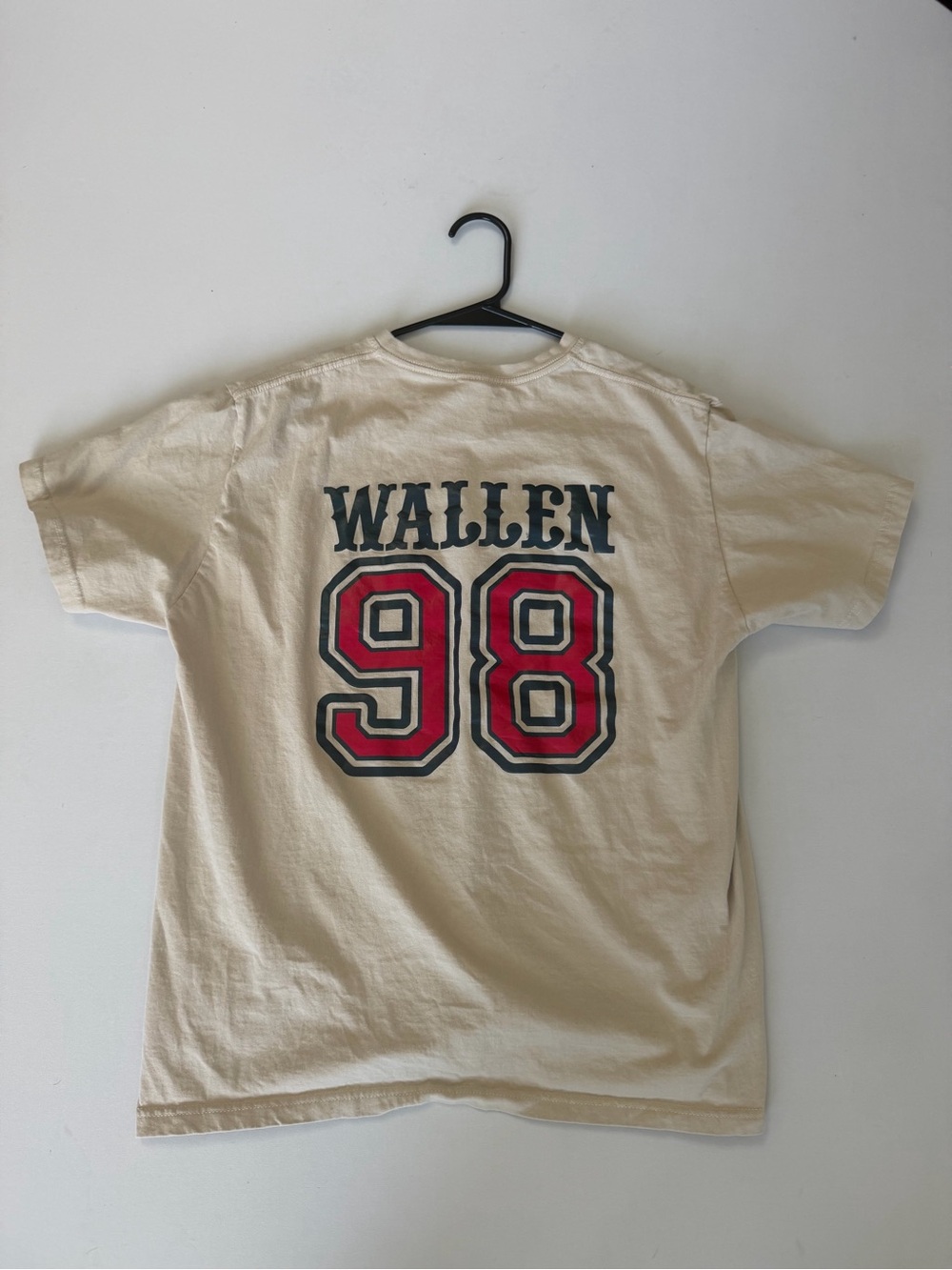 Morgan Wallen 98 Graphic T-Shirt Men’s Large Cream Country Music